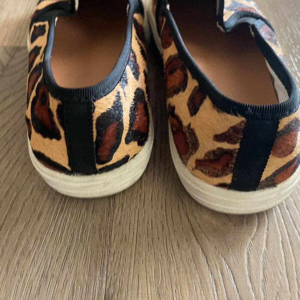 J Crew Factory Mo Hair Slip-on Leopard Print Low Top Sneaker Shoes 7M! - Picture 8 of 8